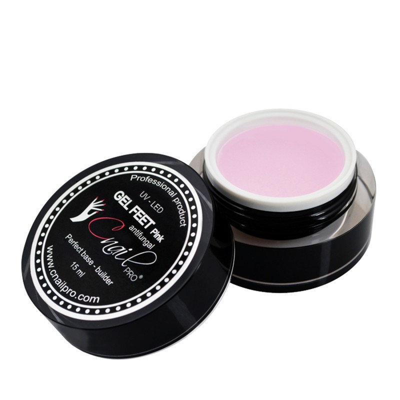 Gel Feet Antifungal UV 15ml Perfect Base - Builder Pink