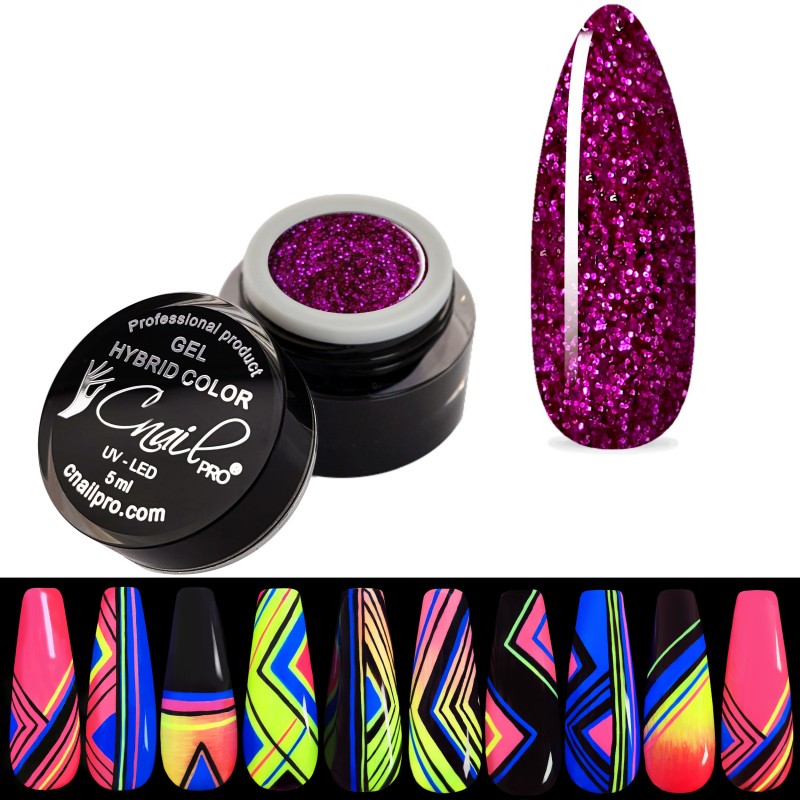 Gel Hybrid Paint Santa Cruz Glitter