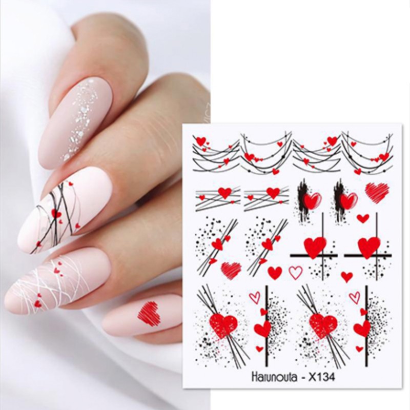 Stickers Linien / Herzen X134