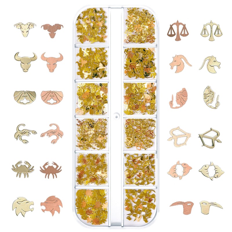 Boîte de déco métallique signe zodiaque