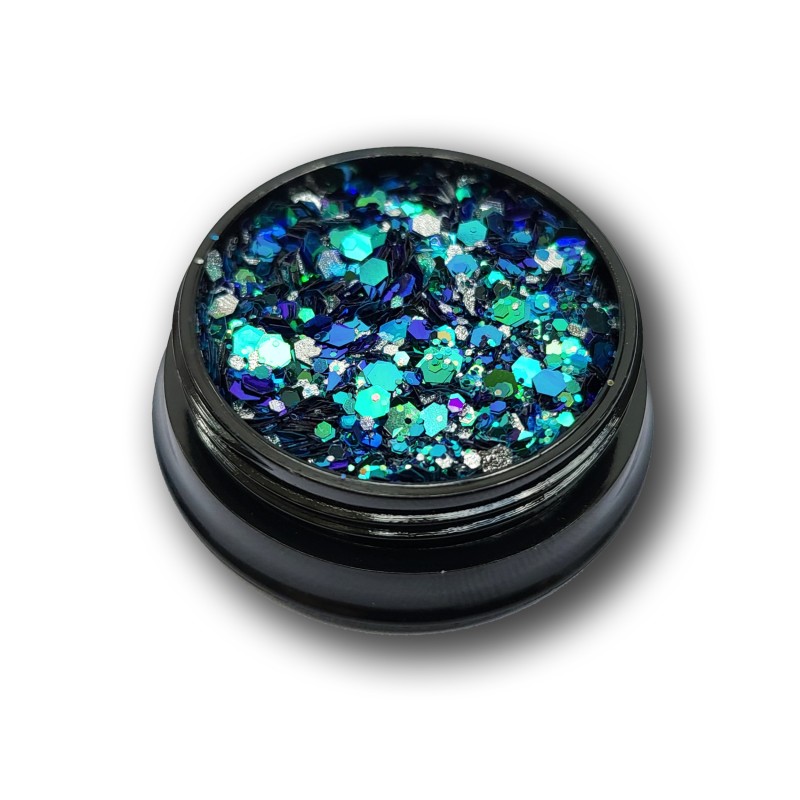 Pailletten Glänzendes Irisierendes Blau