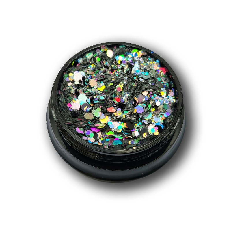 Pailletten Glänzendes Irisierendes Silber