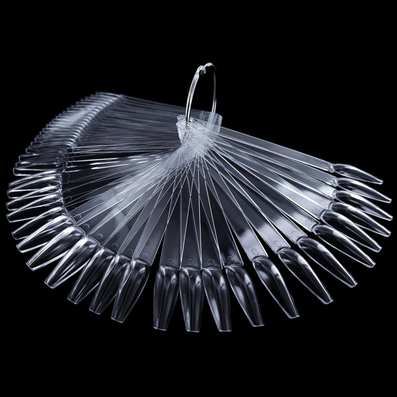 Nuancier éventail coffin transparent avec anneau