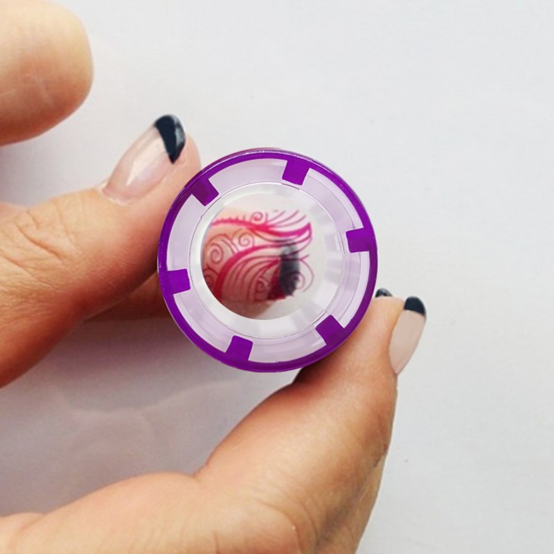 Tampon stamping violet