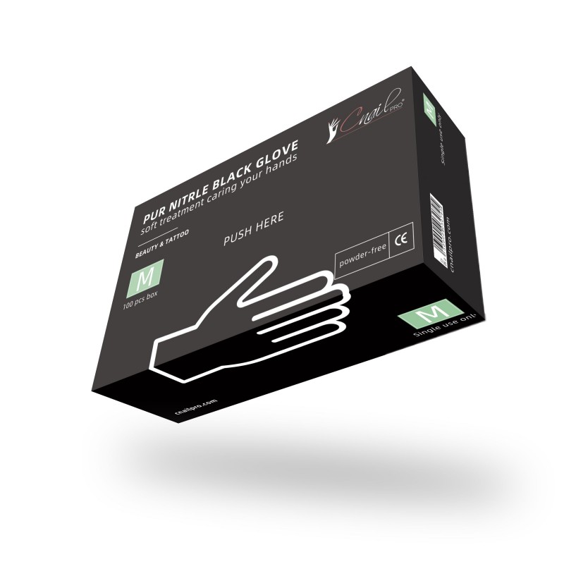 Handschuh Reines Nitril Schwarz Größe M