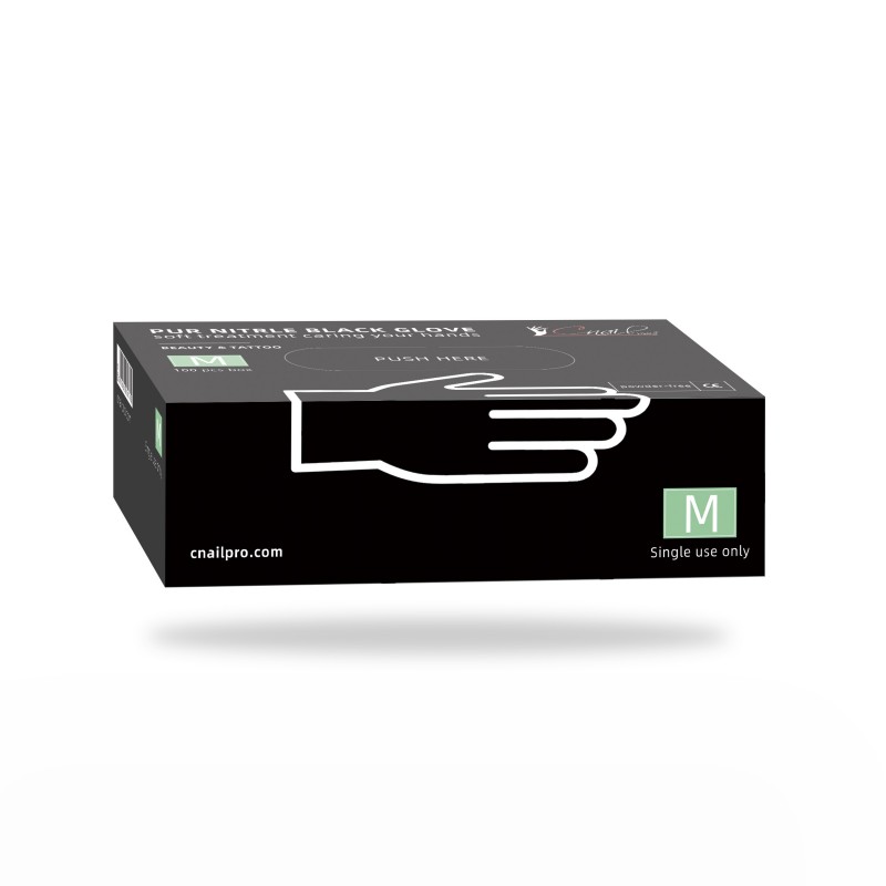 Gants Pur Nitrile Noir taille M