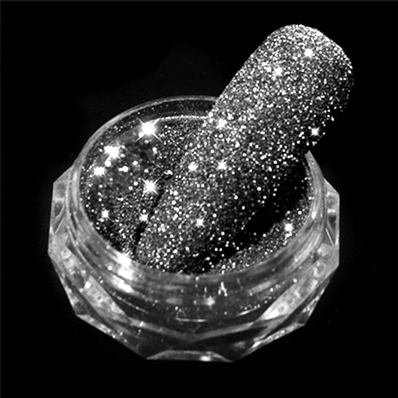 Poudre de diamant anthracite scintillante