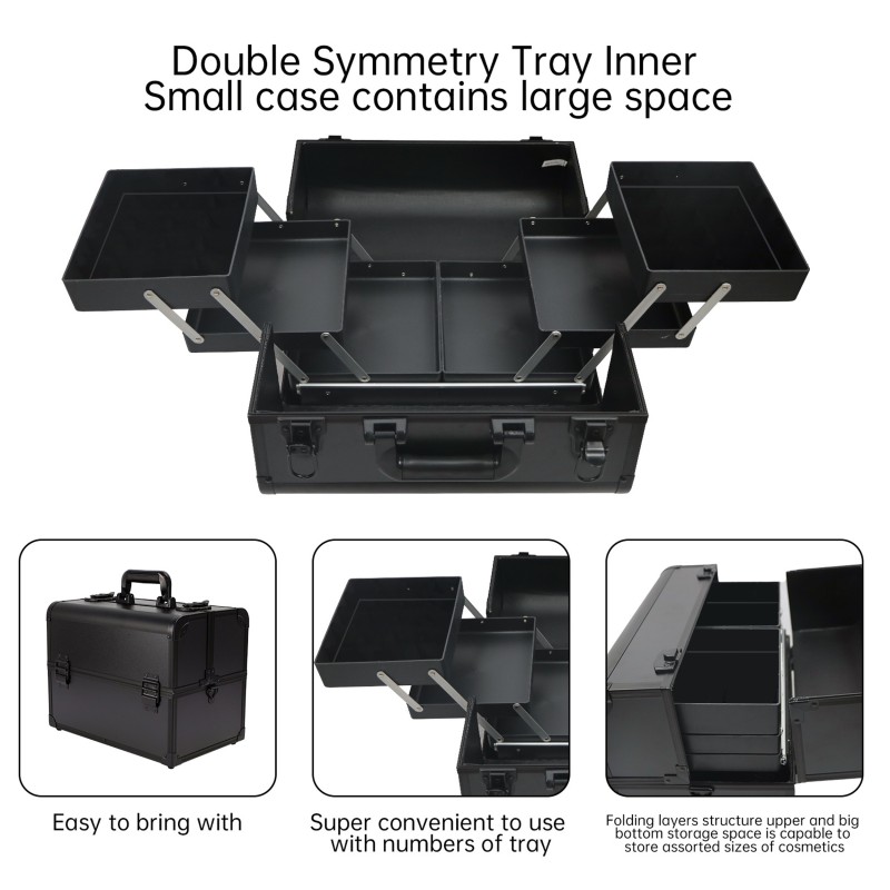 Beauty Case Luxe Pro Schwarz