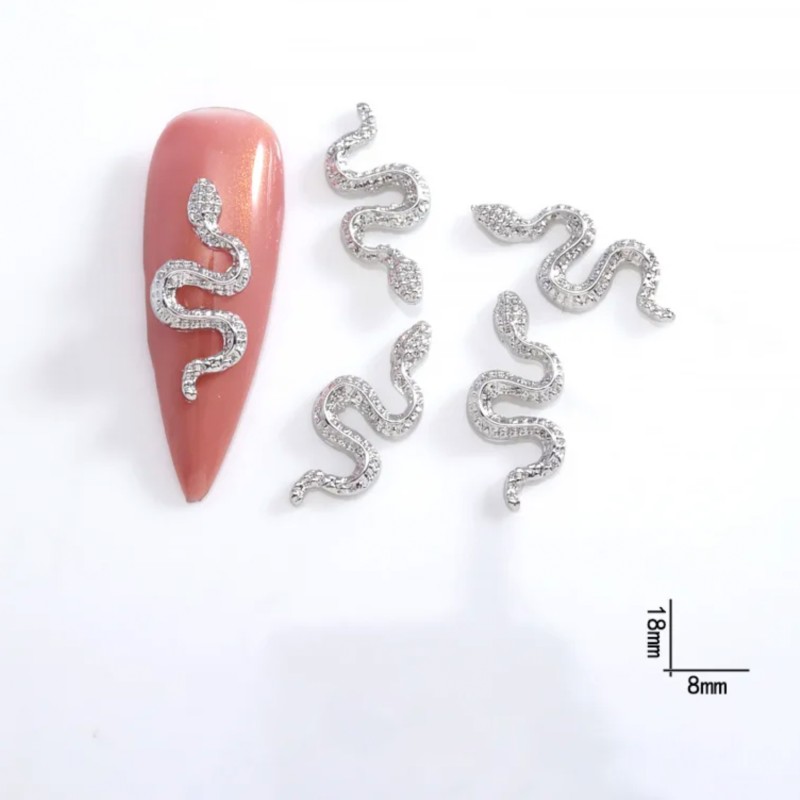 Bijoux 3D Serpent Argenté