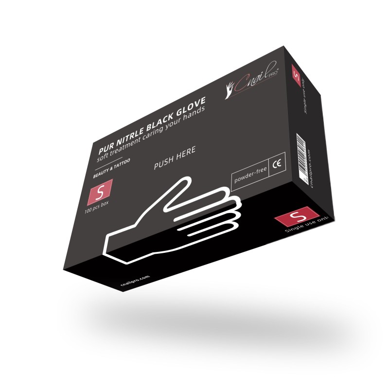 Gants Pur Nitrile Noir taille S
