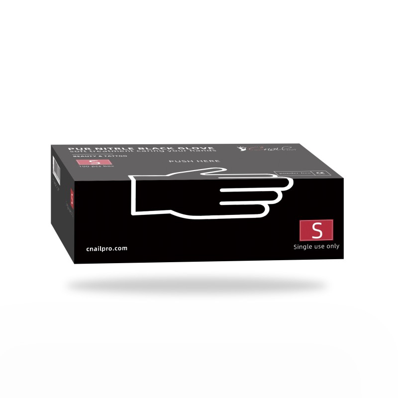 Gants Pur Nitrile Noir taille S