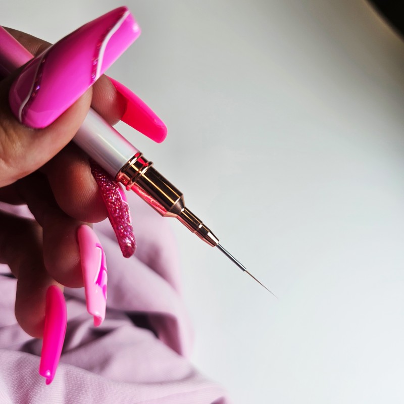 Mikro Pinsel 12 mm, wiederverschließbar rosa