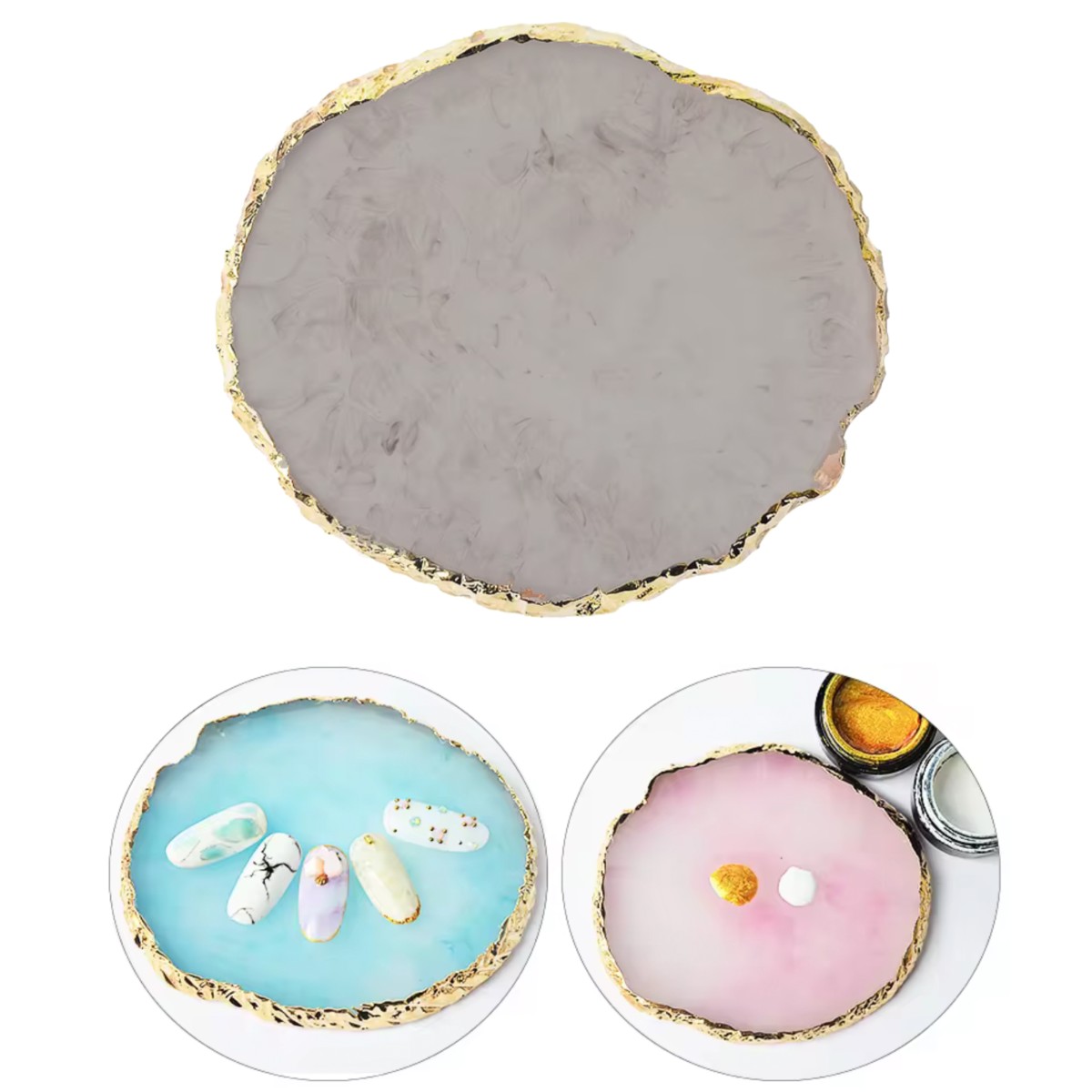 Nail Art Palette Grau