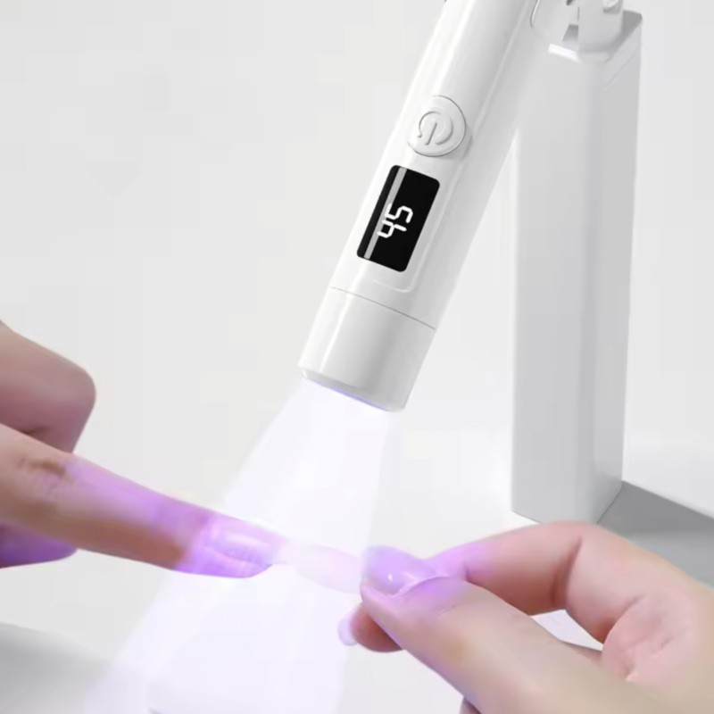 Tragbare Mini UV/LED 3 W Lampe mit Silikon Stempel und Ständer