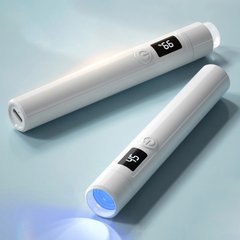 Tragbare Mini UV/LED 3 W Lampe mit Silikon Stempel und Ständer
