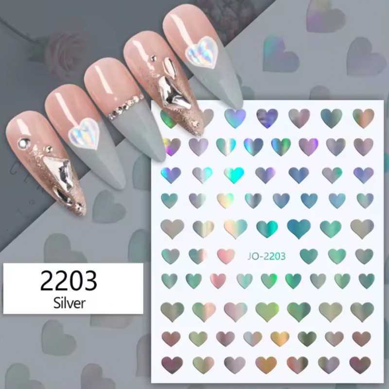 Stickers Herz mehrfarbig...