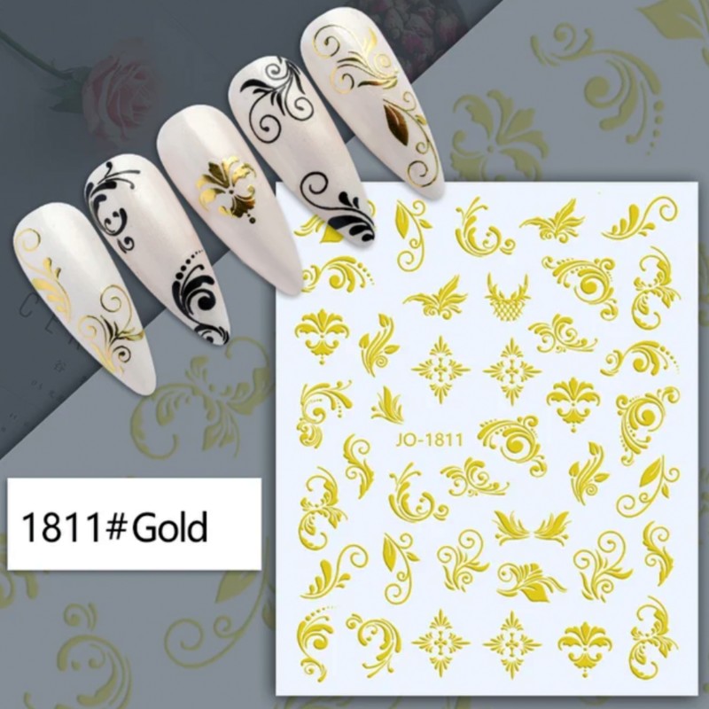 Stickers goldene Arabeske...