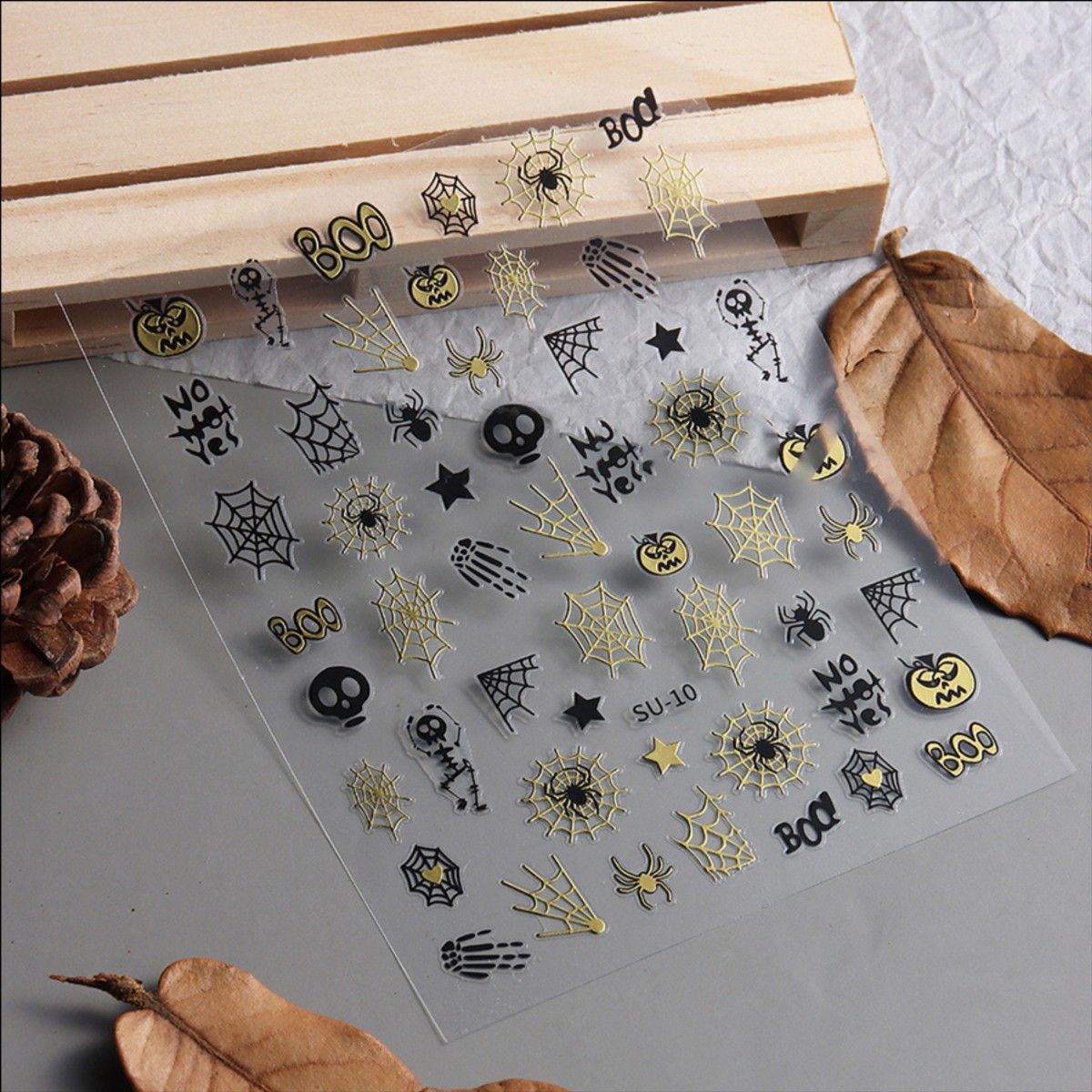 Stickers Schwarz-goldene Halloween SU-10