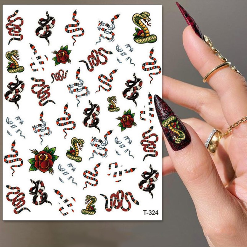 Stickers Serpent Coloré T-324