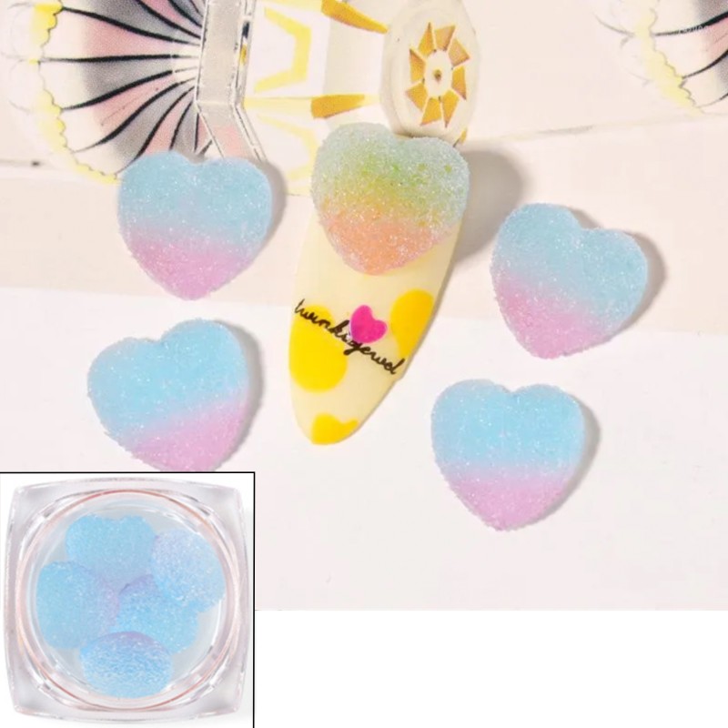 Bonbons 3D Coeurs en Sucre...