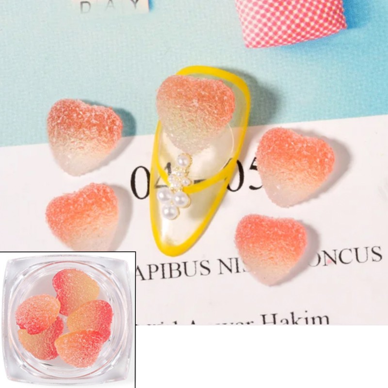 Bonbons 3D Coeurs en Sucre...