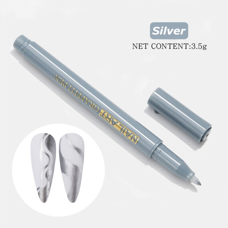 Stylo Nail Art Pen Argenté