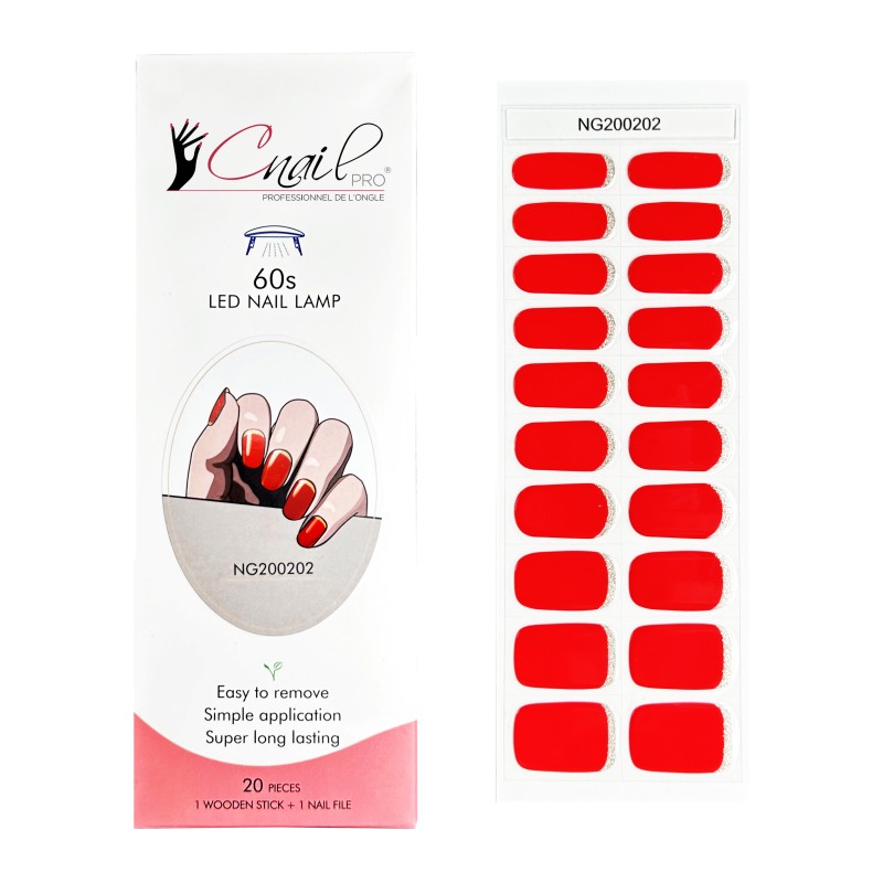 Semi-Cured Gel Nail Wraps NG202