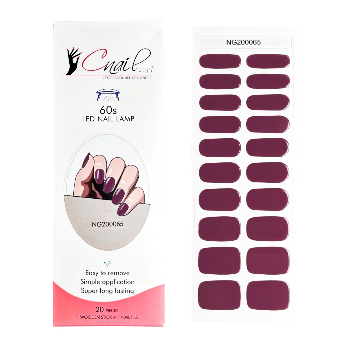 Semi-Cured Gel Nail Wraps NG65