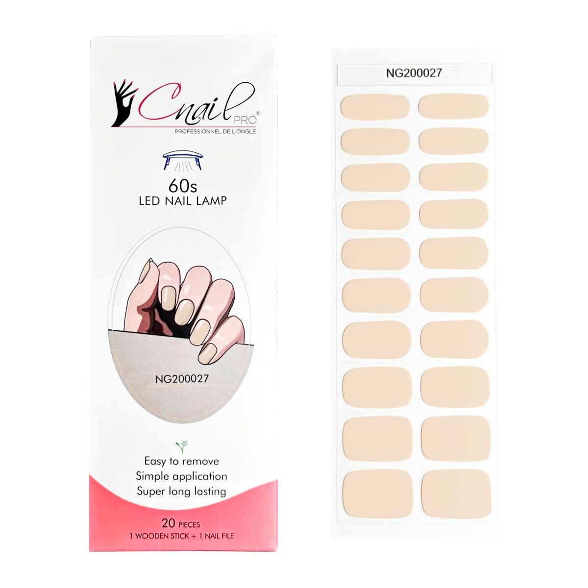 Semi-Cured Gel Nail Wraps NG27