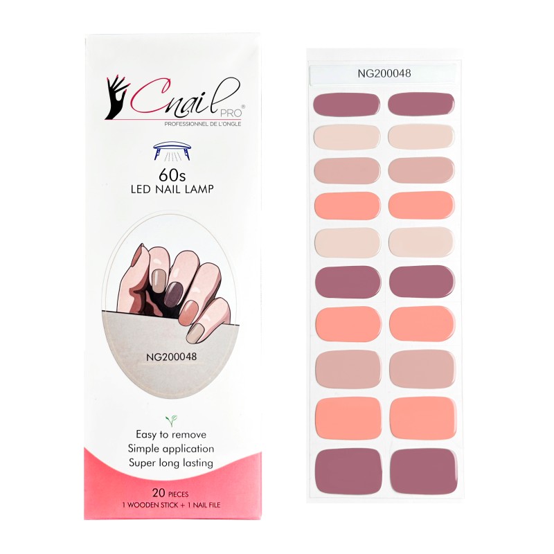 Semi-Cured Gel Nail Wraps NG48