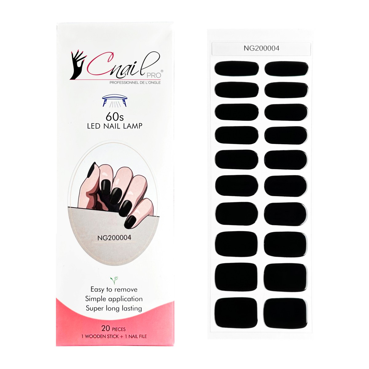 Semi-Cured Gel Nail Wraps NG04