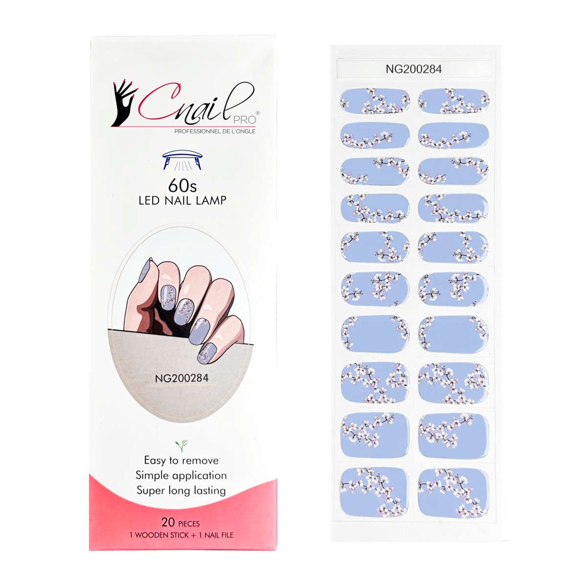 Semi-Cured Gel Nail Wraps NG284