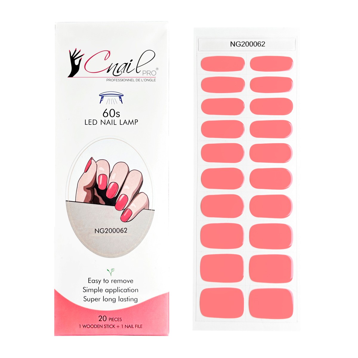Semi-Cured Gel Nail Wraps NG62