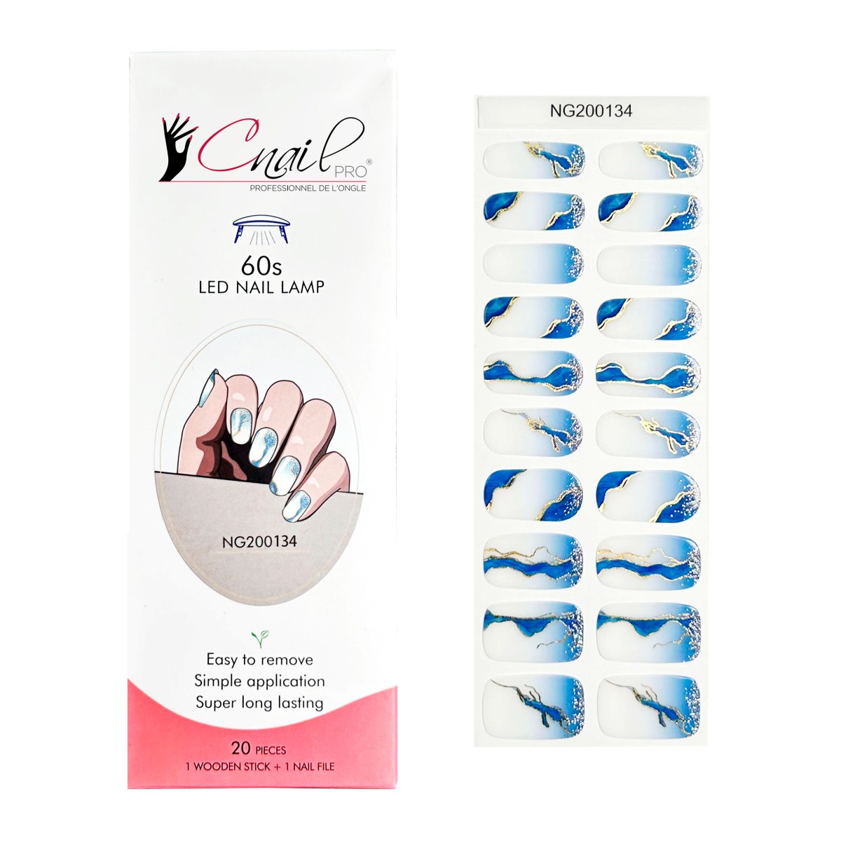 Semi-Cured Gel Nail Wraps NG134