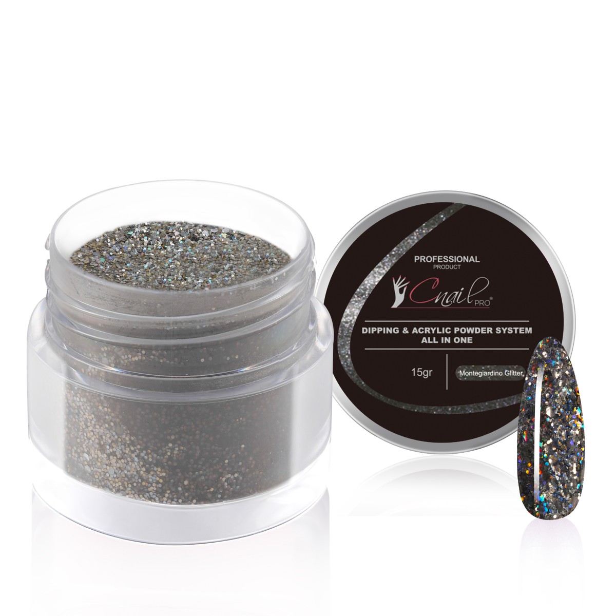 Dipping / Acrylic Powder System Montegiardino Glitter 15gr