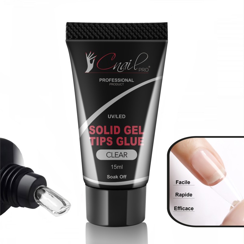 Solid Gel Tips Glue Clear 15ml