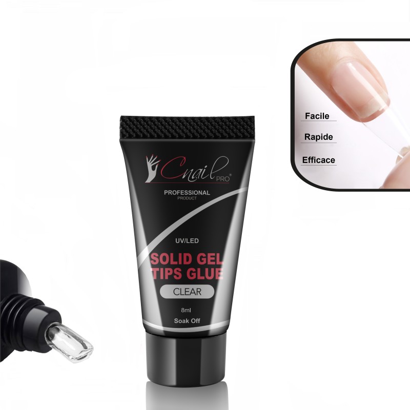 Solid Gel Tips Glue Clear 8ml