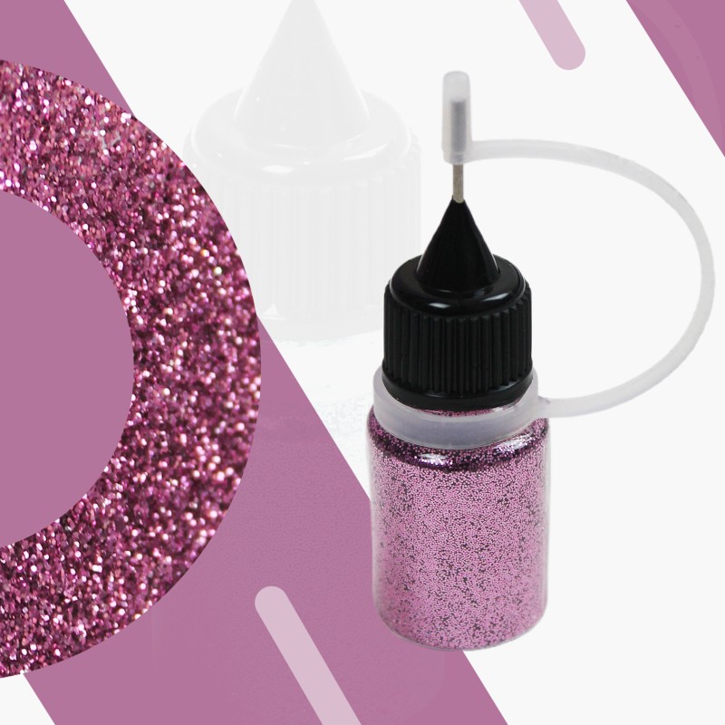 Glitters Mauve Biodégradable en Flacon