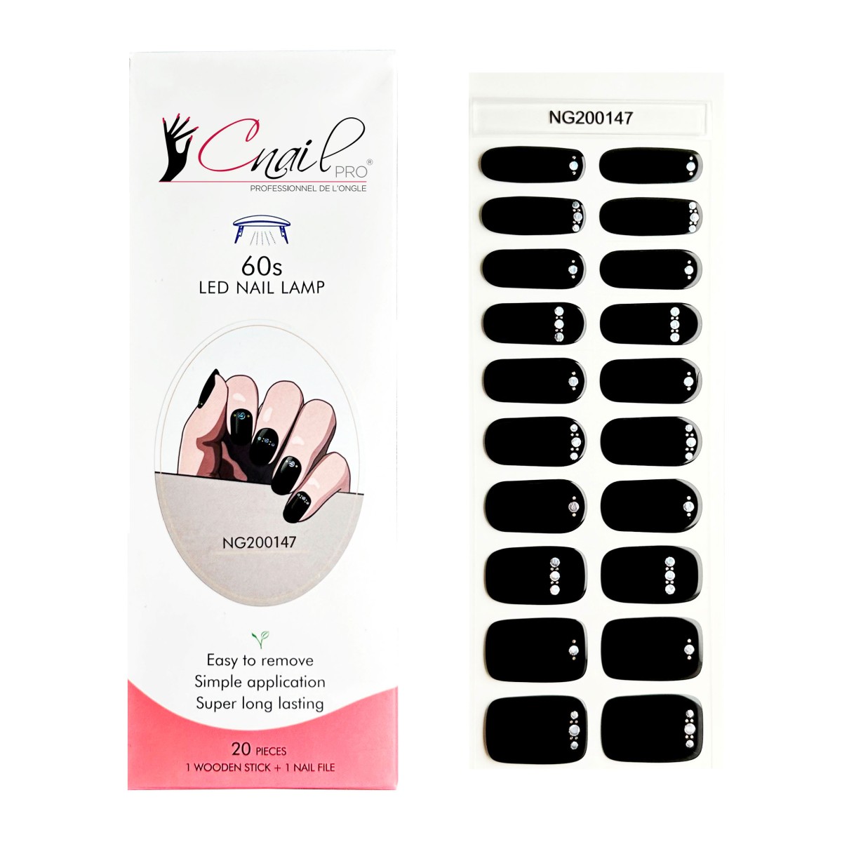 Semi-Cured Gel Nail Wraps NG147