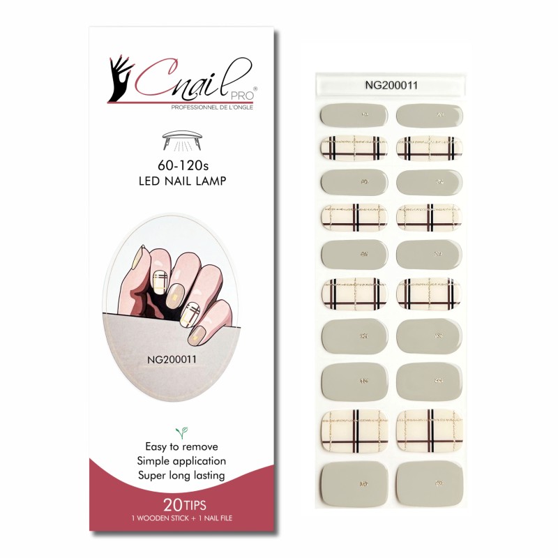 Semi-Cured Gel Nail Wraps NG11