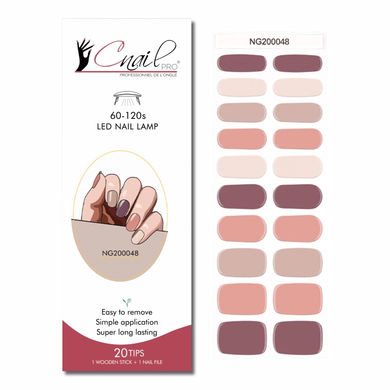 Semi-Cured Gel Nail Wraps NG48