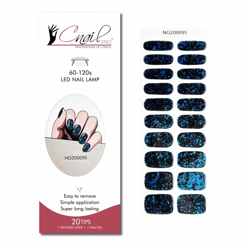 Semi-Cured Gel Nail Wraps NG95