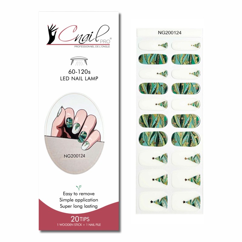 Semi-Cured Gel Nail Wraps NG124