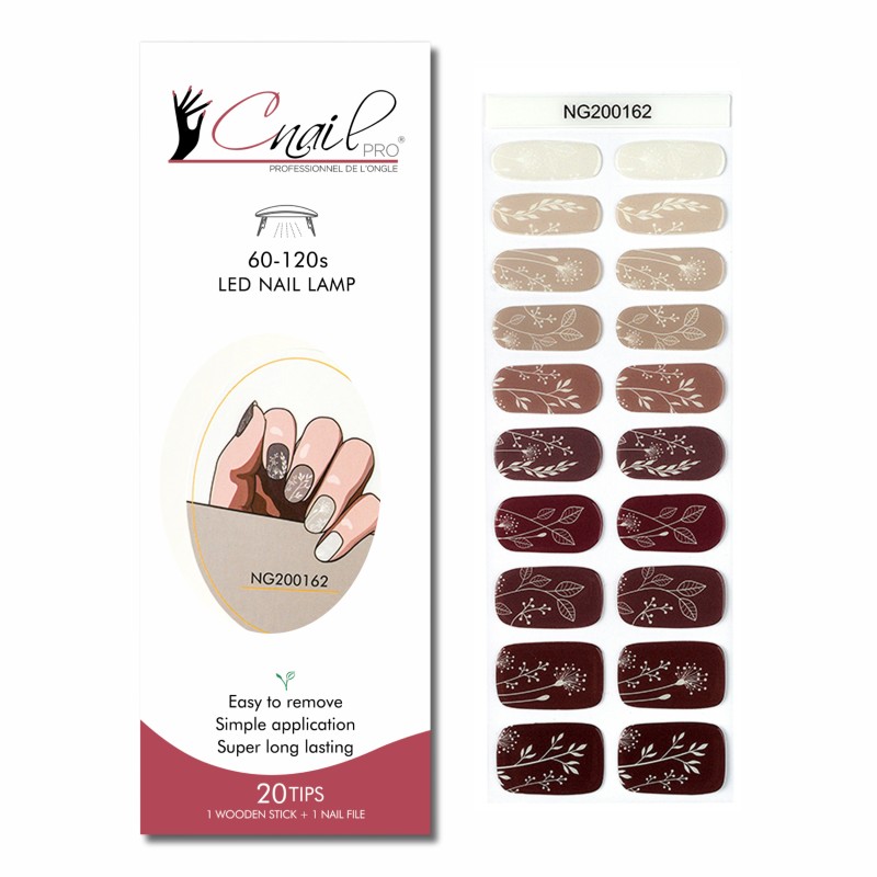 Semi-Cured Gel Nail Wraps NG162