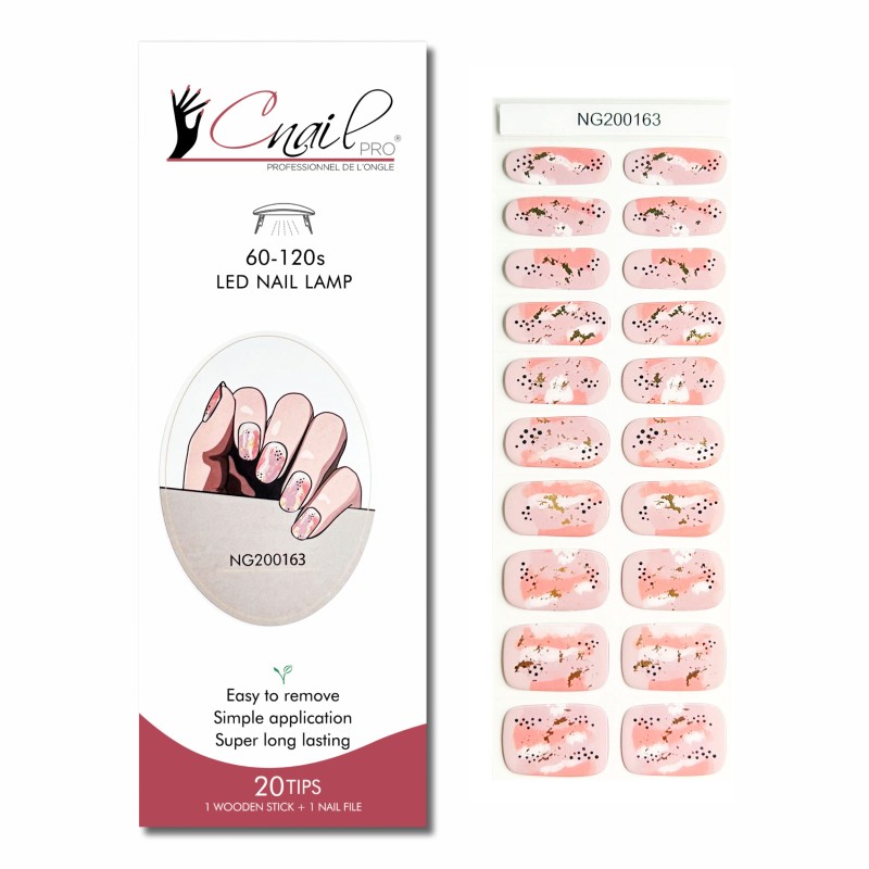 Semi-Cured Gel Nail Wraps NG163