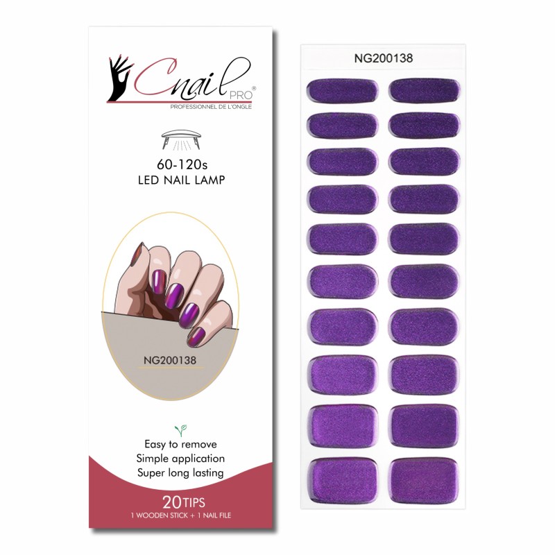 Semi-Cured Gel Nail Wraps NG138