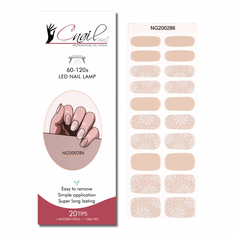 Semi-Cured Gel Nail Wraps NG286