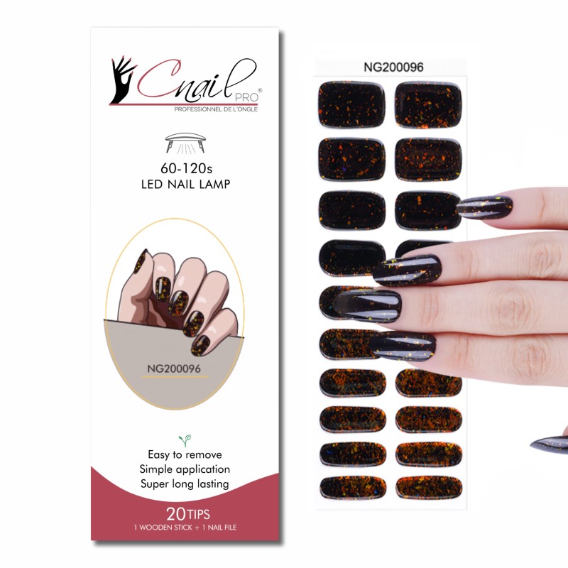 Semi-Cured Gel Nail Wraps NG096