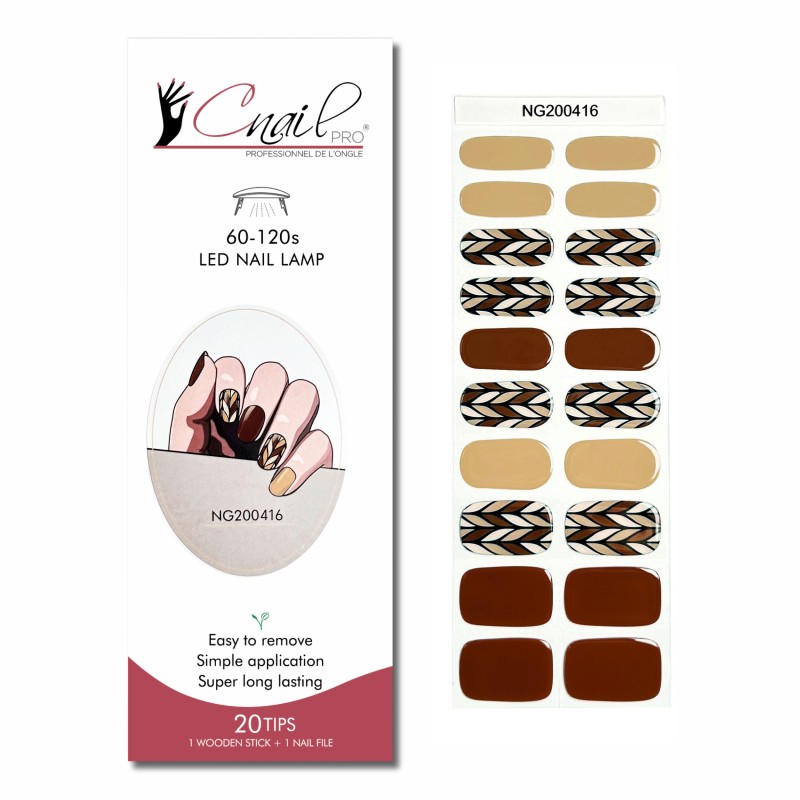 Semi-Cured Gel Nail Wraps NG416