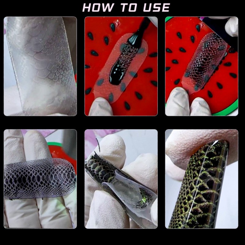 Nail Silicone Sheets Animals - Dual Forms
